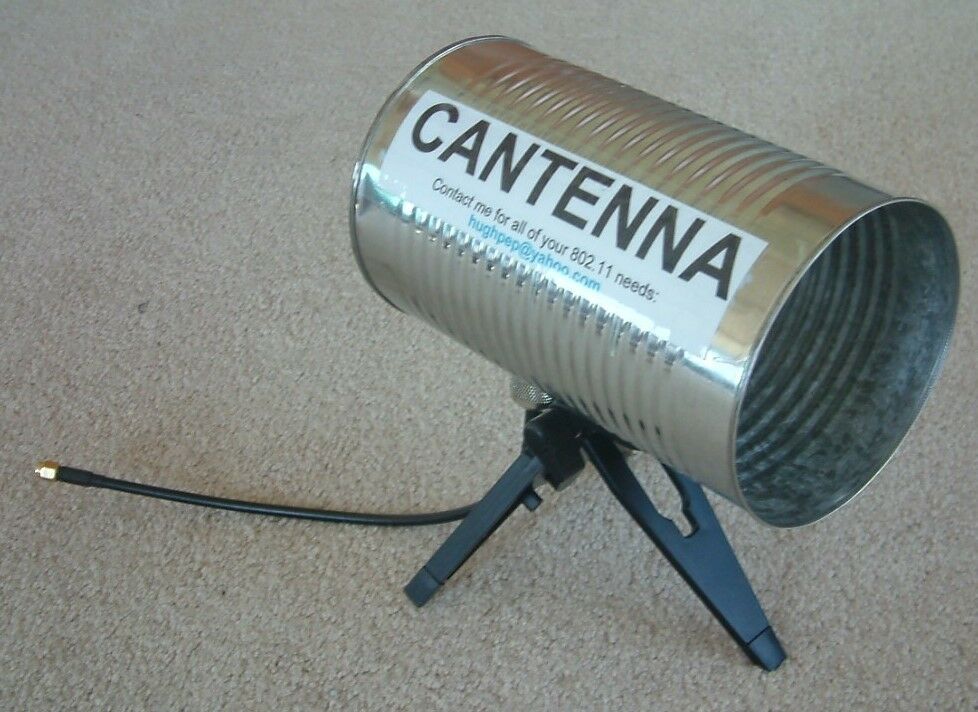 Cantenna eBay Photo For Gain Testing in dBi Anechoic Chamber Performance